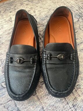 Coach Black womens loafers - size 10